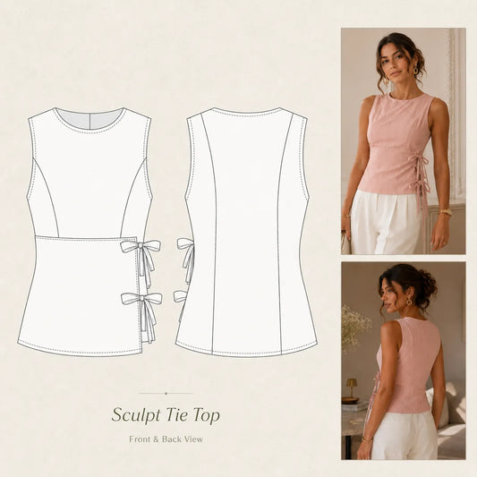 Sculpt Tie Top Sewing Pattern