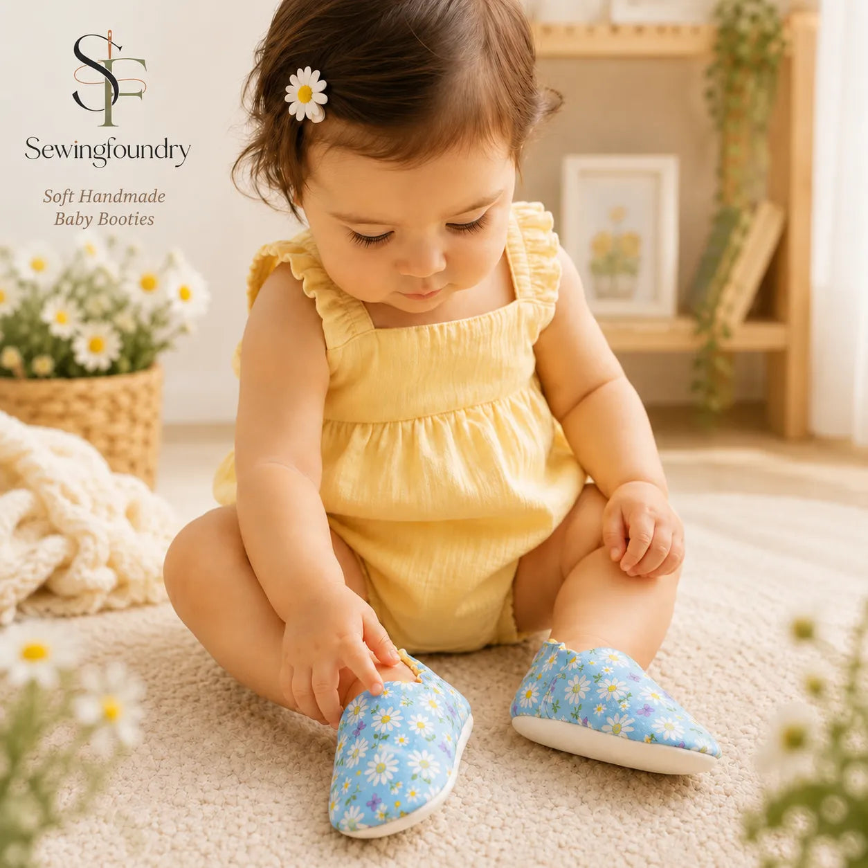 Baby Booties Sewing Pattern – 0–18 Months