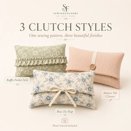 3 in 1 Diaper & Wipes Clutch Sewing Pattern