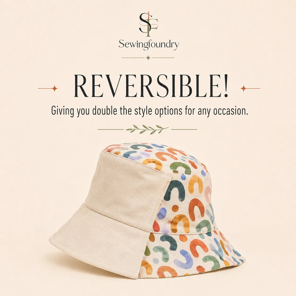 Reversible Bucket Hat Sewing Pattern