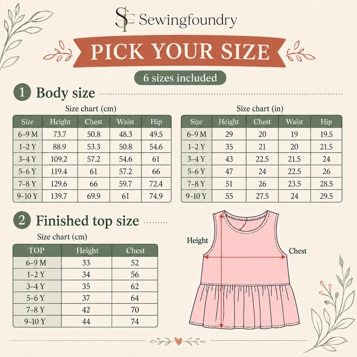 Kids Top & Pants Sewing Pattern