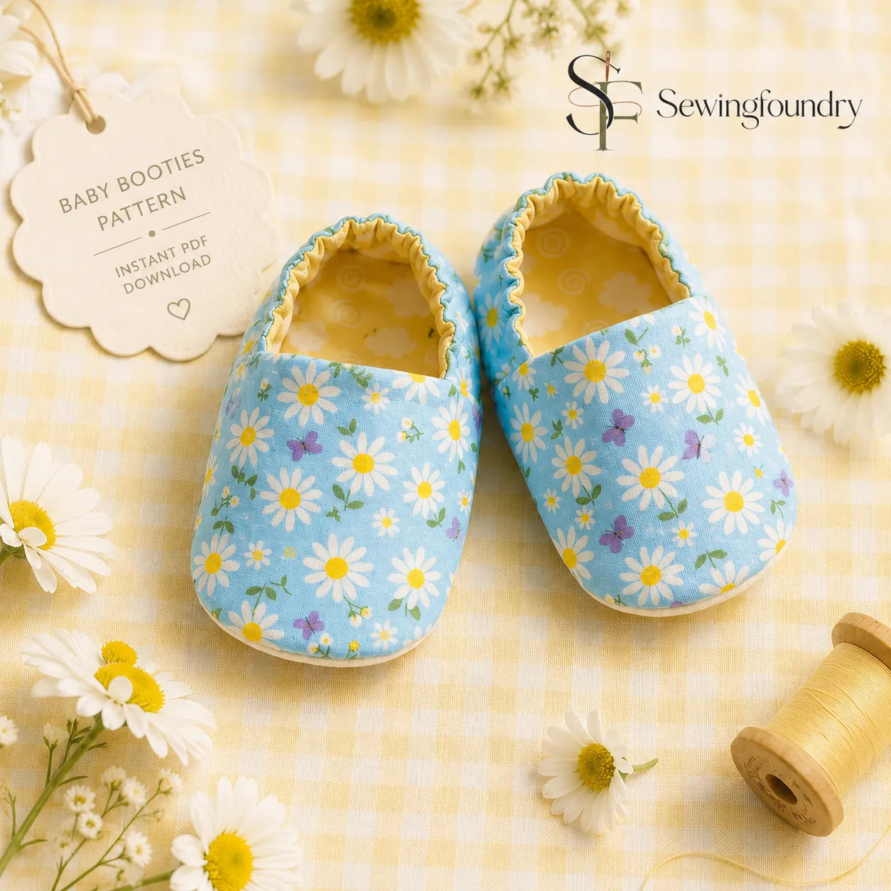 Baby Booties Sewing Pattern – 0–18 Months