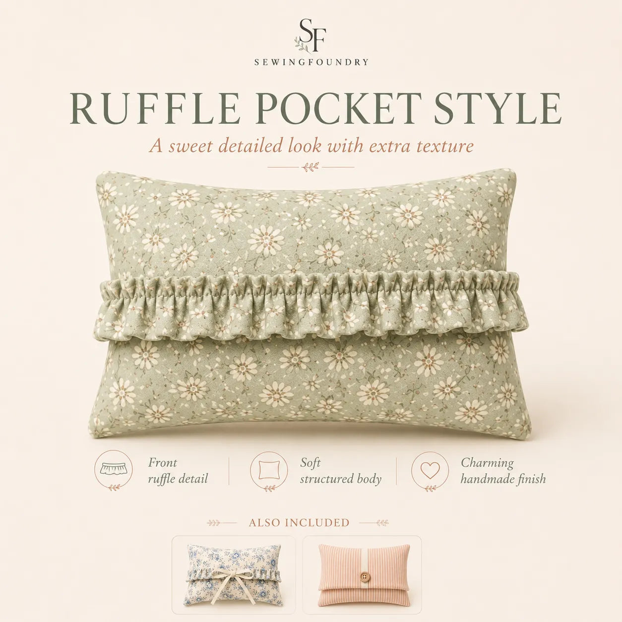 3 in 1 Diaper & Wipes Clutch Sewing Pattern