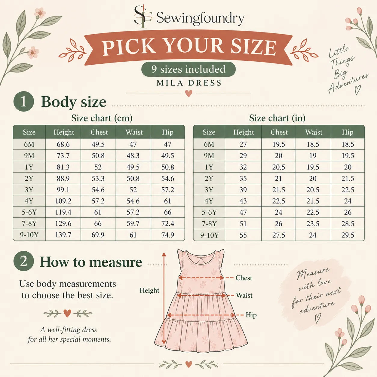Mila Dress Sewing Pattern