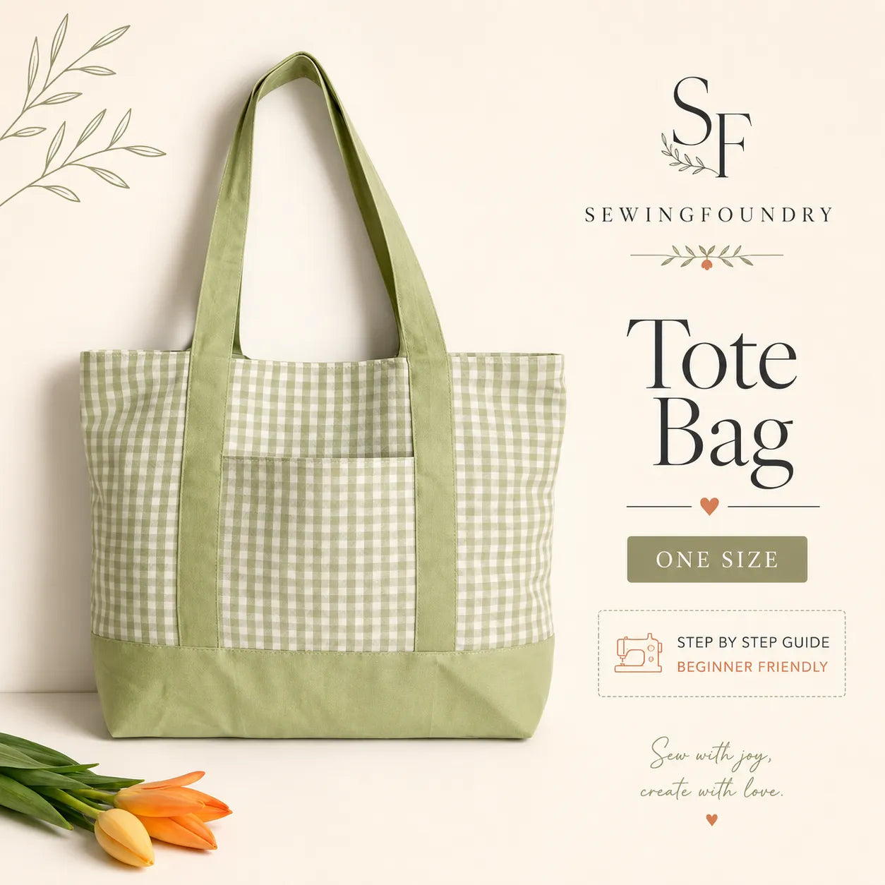 Everyday Tote Bag Sewing Pattern