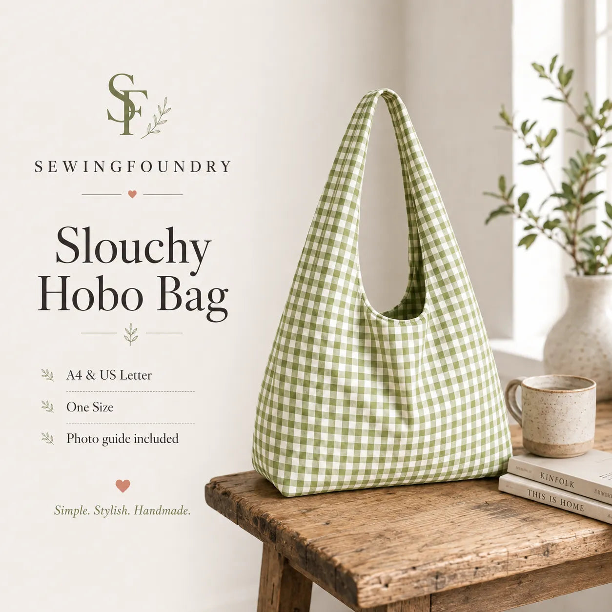 Slouchy Hobo Bag Sewing Pattern