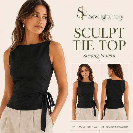 Sculpt Tie Top Sewing Pattern