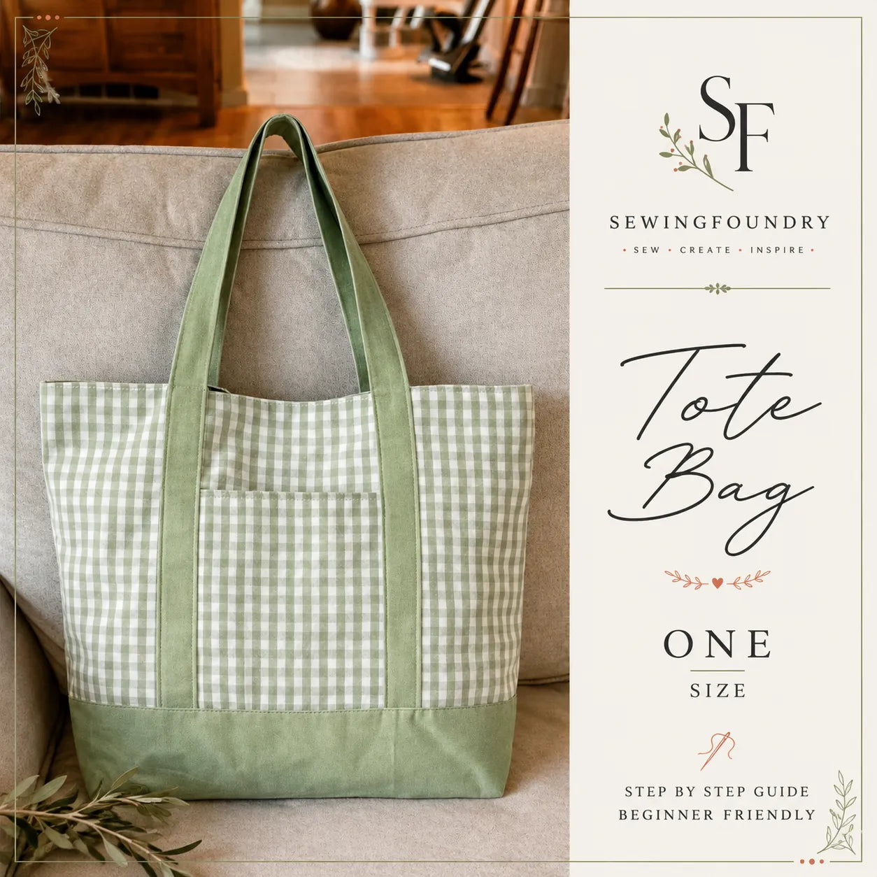 Everyday Tote Bag Sewing Pattern