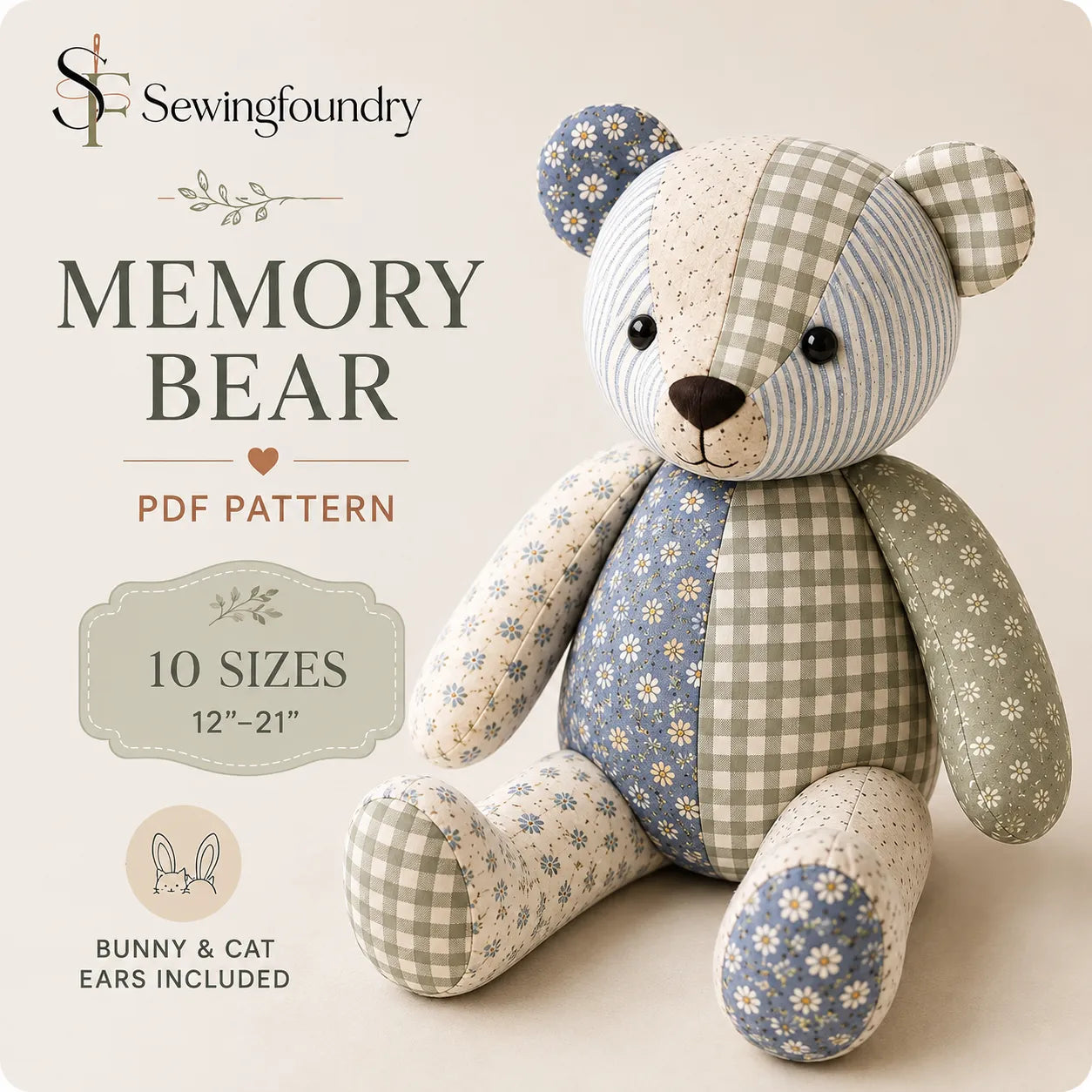 Memory Bear Sewing Pattern