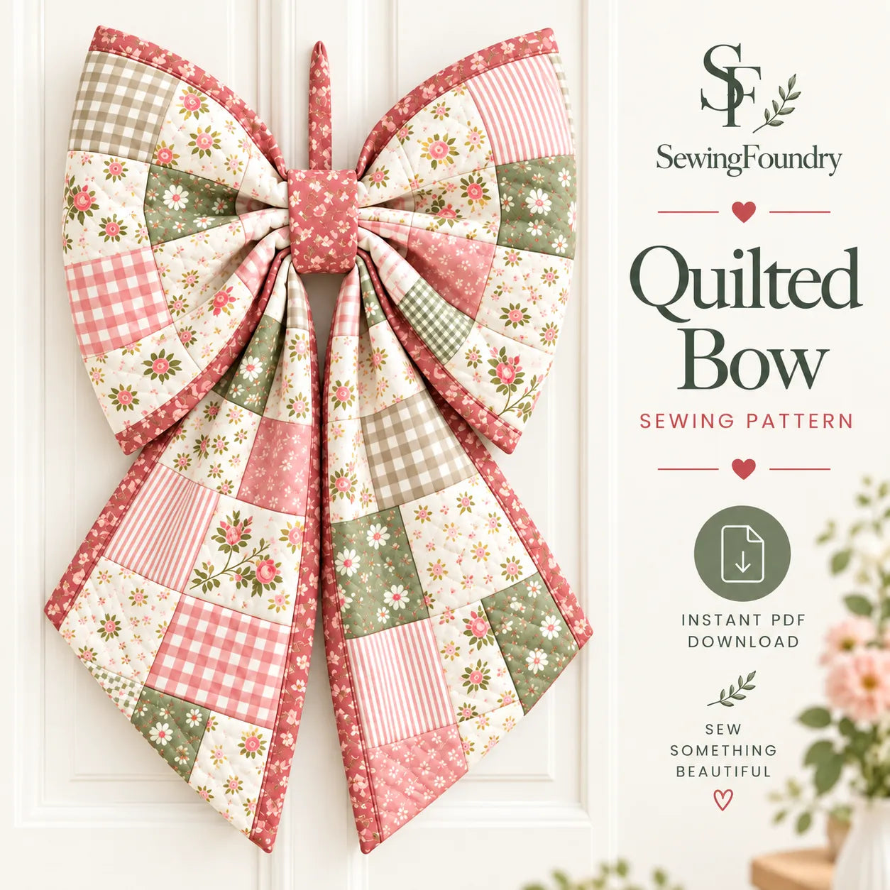 Quilted Bow Sewing Pattern