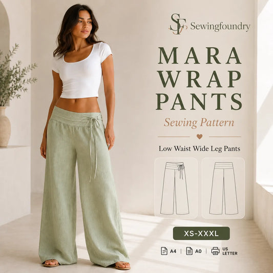 Mara Wrap Pants Sewing Pattern