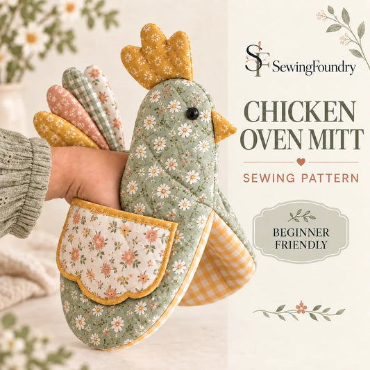 Chicken Oven Mitt Sewing Pattern