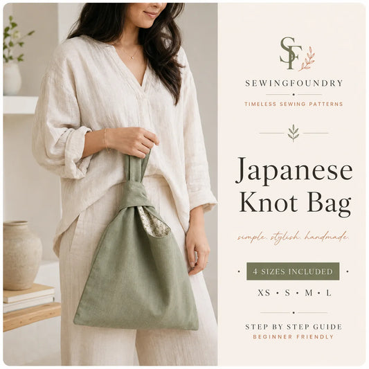 Japanese Knot Bag Sewing Pattern
